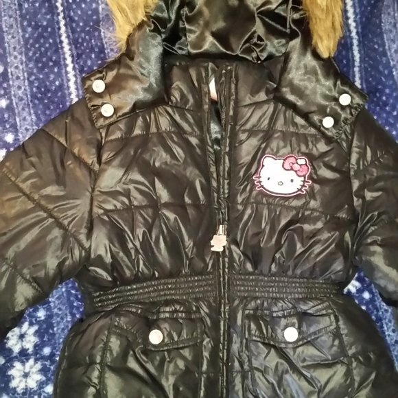 New Hello Kitty Puffer Jacket sz 4T - Picture 2 of 5